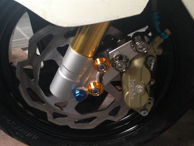 4POTキャリパーサポート 220mm DISK用 グランドアクシス【5FA1】ブラック