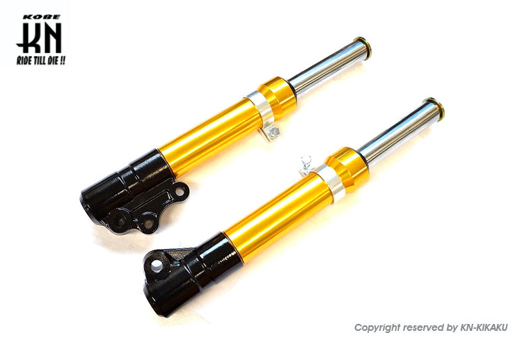 フロントフォーク【リモコンJOGZ2 /ZR(03年以降)】ブラック/ゴールド ローダウン