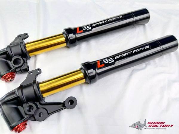 SHARKFACTORY L35/L35E 倒立フロントフォーク+専用アルミステム【カラー/スペックオーダー見積り】
