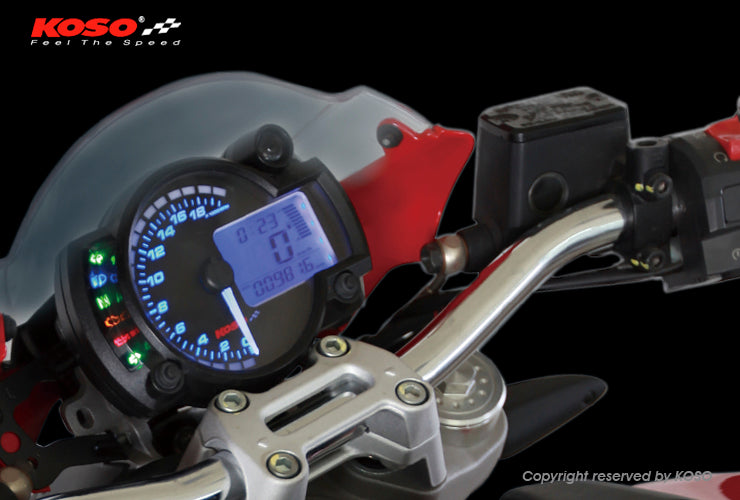 KOSO RX2Nプラス LCDマルチメーター バックライト8色 【0-20000rpm】