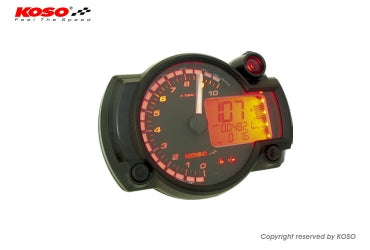 KOSO RX2Nプラス LCDマルチメーター バックライト8色 【0-20000rpm】