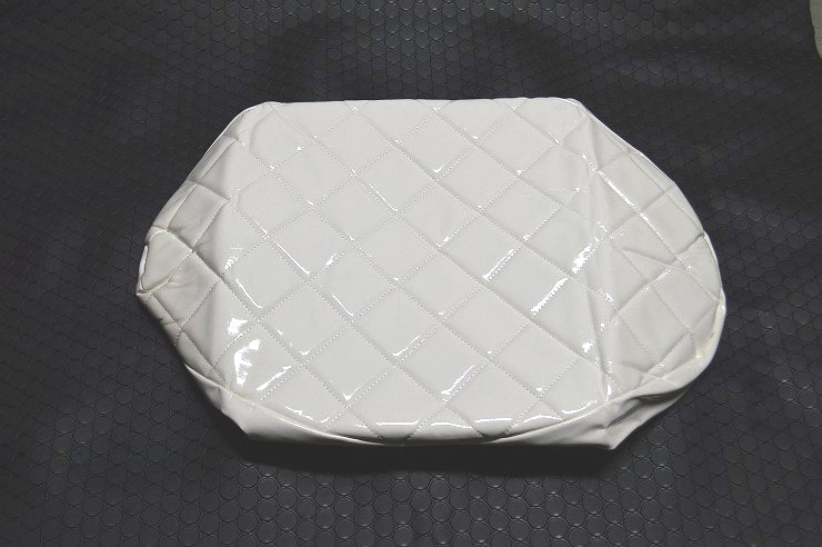 ジャイロUP シートカバー【ホワイトエナメル/ゴムなし】張替え タッカー用