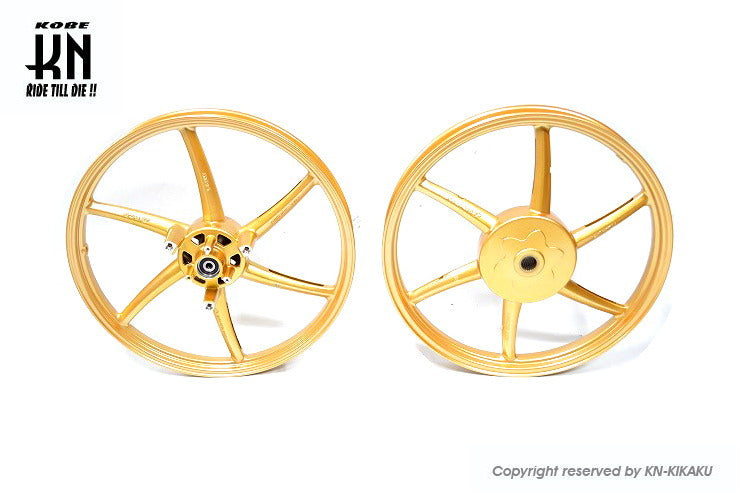 RCB 鋳造ホイール前後セット【SPORT RIM522】AEROX125,155/NVX155【ゴールド】