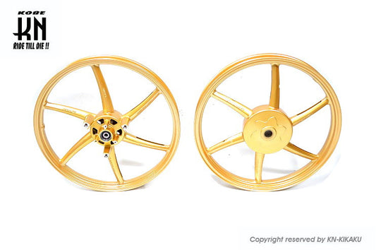 RCB 鋳造ホイール前後セット【SPORT RIM522】AEROX125,155/NVX155【ゴールド】
