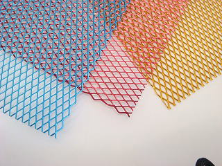 カラーワイヤーネット【メッシュ】300mm×300mm ゴールド