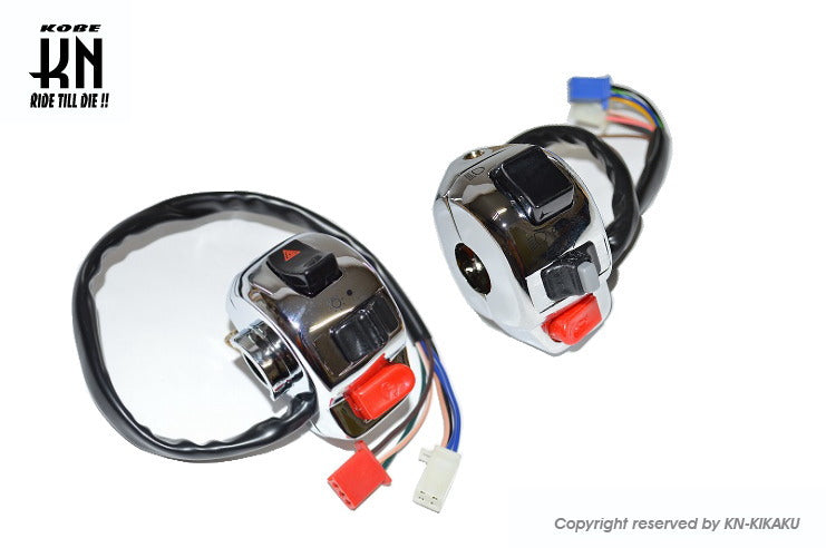 ヤマハマジェスティ250用メッキスイッチSET マジェスティ 250/C SG03J メッキ スイッチカバー スイッチボックス 5