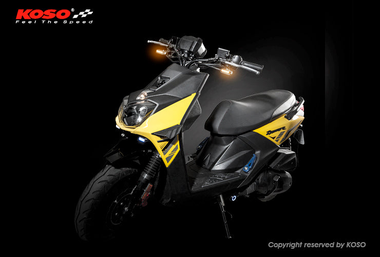 KOSO フロントLEDウインカー BWS125 2型【BG1】/BWSR【2JS】オレンジ