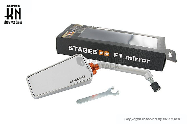 STAGE6 バックミラー 【シルバー/クリアレンズ】