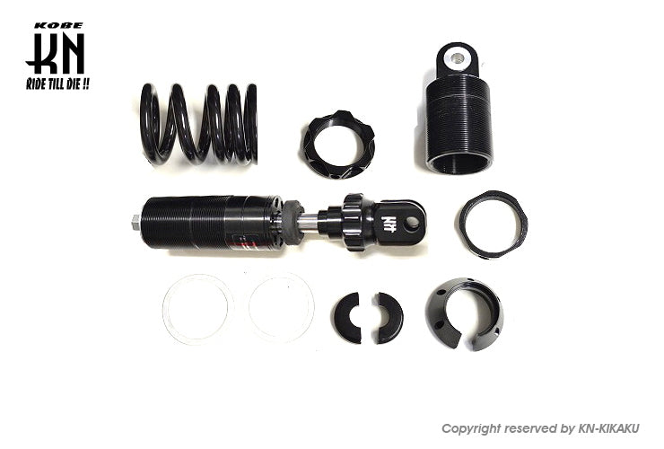 スーパーショック2【減衰調整付/全長調整式車高調整キット】225-250mm【ジャイロ系】ブラック