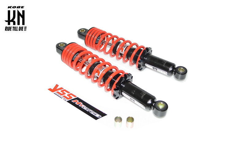 リアショック 300mm 黒/レッド 【HYBRID シリーズ】
