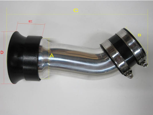 汎用大口径アルミインテークパイプ 【基本シグナスXベースに】