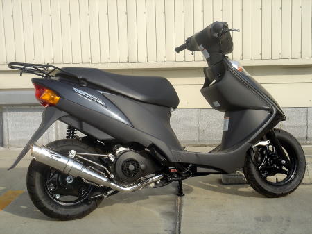 HOTLAP スポーツマフラー アドレスV125【K5〜K7】 ブラックサイレンサー