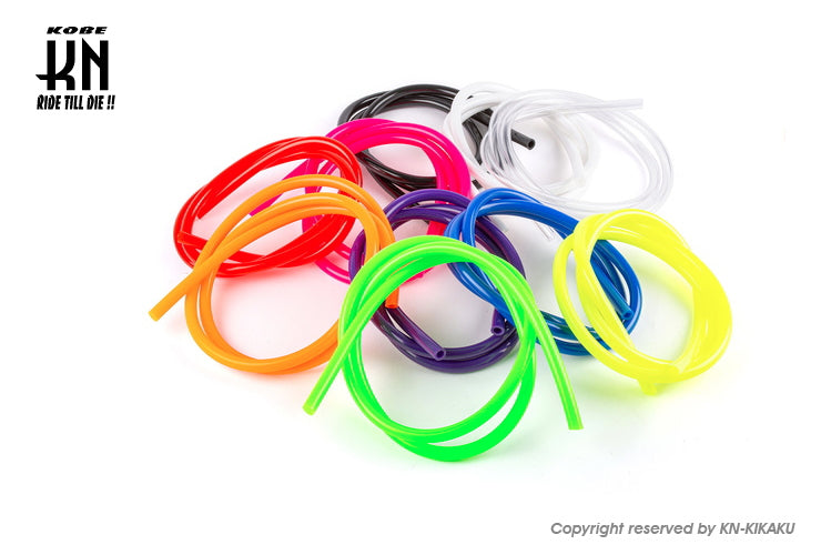 Motoforce カラー燃料ホース【内径5mm/長さ1000mm】イエロー