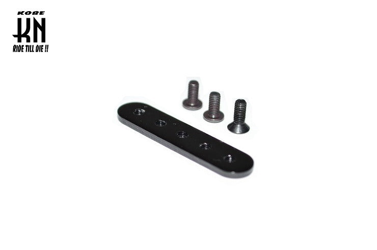 汎用【ストレートステー/ロング】ブラック M3×8mm(1個)/M3×6mm(2個)ネジ付