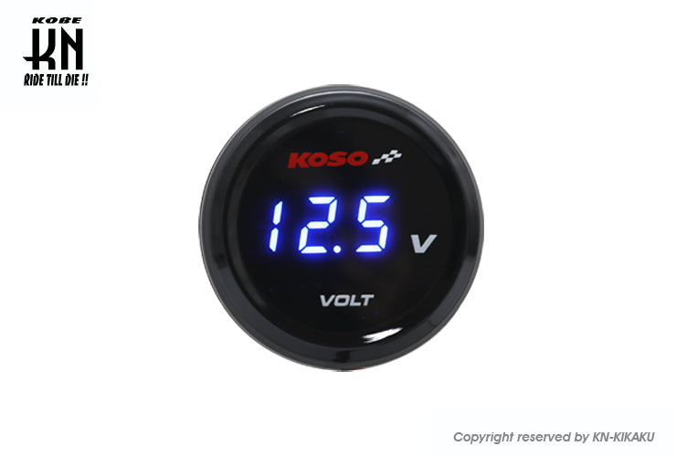 KOSO i-Gearメーター【電圧計】ブルー表示