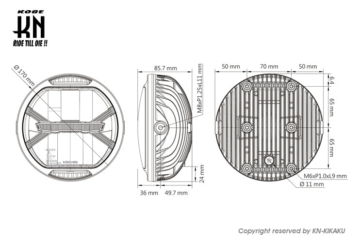 KOSO LEDヘッドライト【サンダーボルト】車検対応
