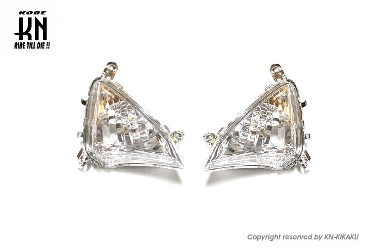 フロントウインカーアッセン左右セット【シグナス/GRYPHUS/6型】クリアー