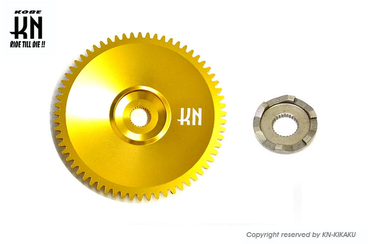 軽量アルミドライブフェイス【ディオ系/ジャイロ系/太軸用】ゴールド