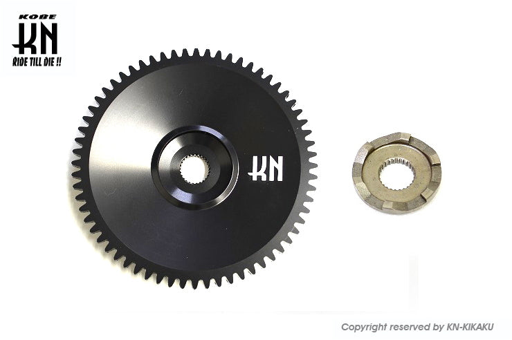 軽量アルミドライブフェイス【ディオ系/ジャイロ系/太軸用】ブラック