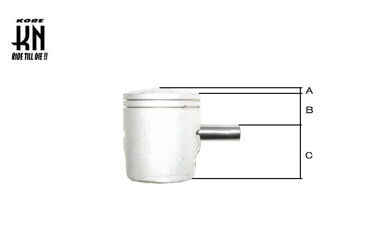ジャイロ系 ピストンキット 49cc 【3H1000/3H40 補修ピストン】