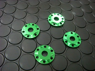 6mmボルト用 アルミワッシャ【グリーン】