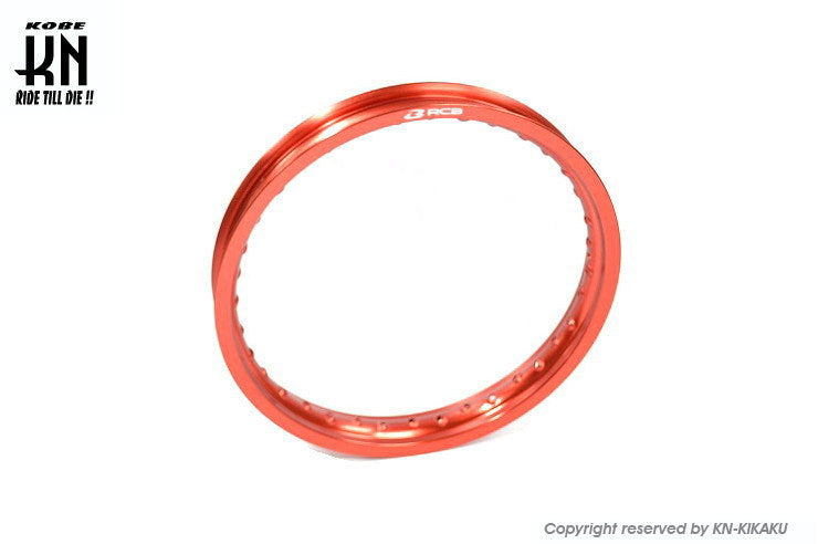RCB アルミホイールリム【185-17】レッドカラー【36H】