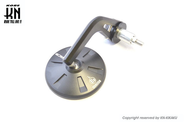 RCB バーエンドミラー【アルミCNCサイドミラー】左右セット【ブラック】