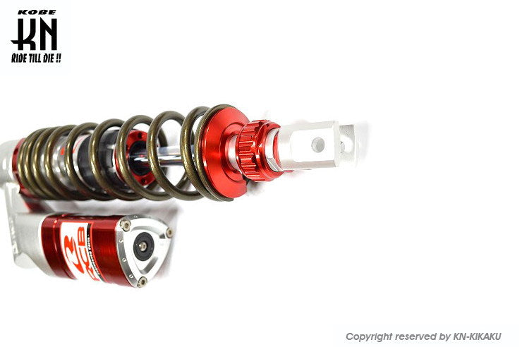 RCB 348-353mm リアショック減衰調整【XMAX250/300/PCX】SB-5【レッド/チタン色】