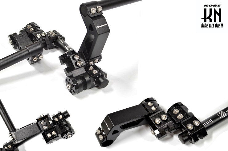 RCB TRANSFORMABLE HANDLE【自由自在ハンドルバー】22.2mm【ブラック】