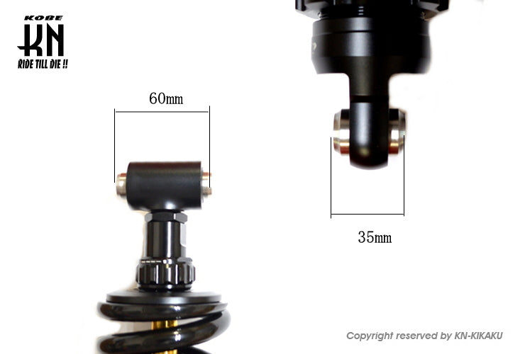 RCB 275-280mm リアショック減衰調整【R-25】S2-line【プレミアムブラック】モノサス
