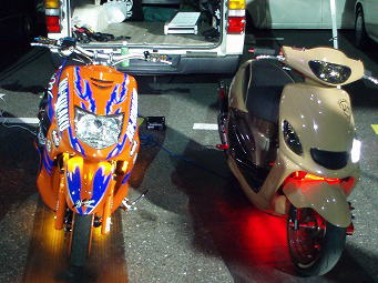 曲がりチューブLED レッド 24粒