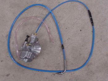 ビッグキャブ用 スロットルケーブル 【レッド】1750mm