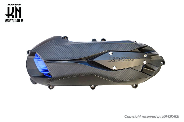 KOSO軽量クランクケースカバータイプ2 【ブラック/ブルー】シグナスX4型/5型/BWS125