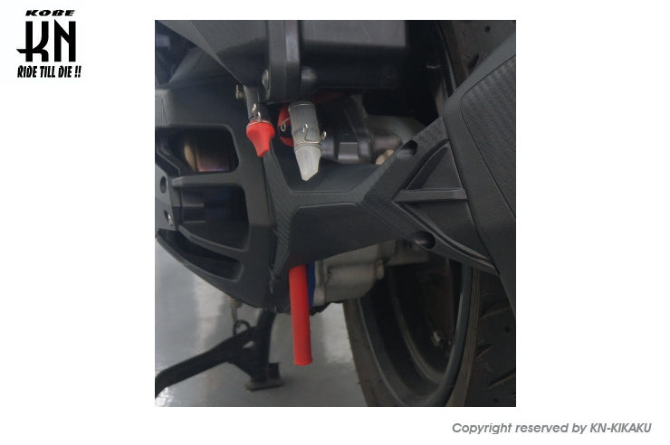 ミッションブリーザーホース/キャップセット【ブルー】マジェスティS/SMAX/FORCE