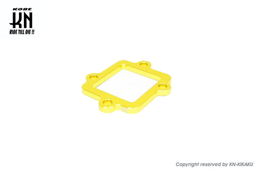 アルミCNCリードスペーサー5mm【ヤマハ横型E/G 50/90/100cc系】ゴールド