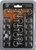 QUICK RELEASE FASTENER 【カウルクリップ】 14mmブラック 10個