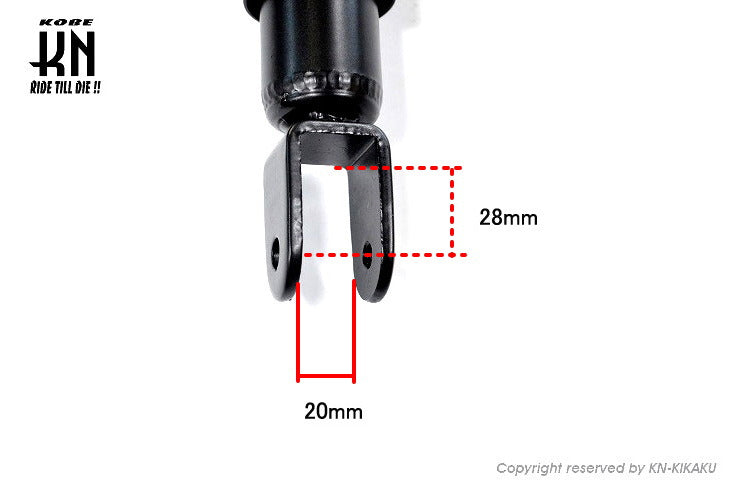 YSS DTG 強化リアショック 330mm 【リード125/JF45】レッド