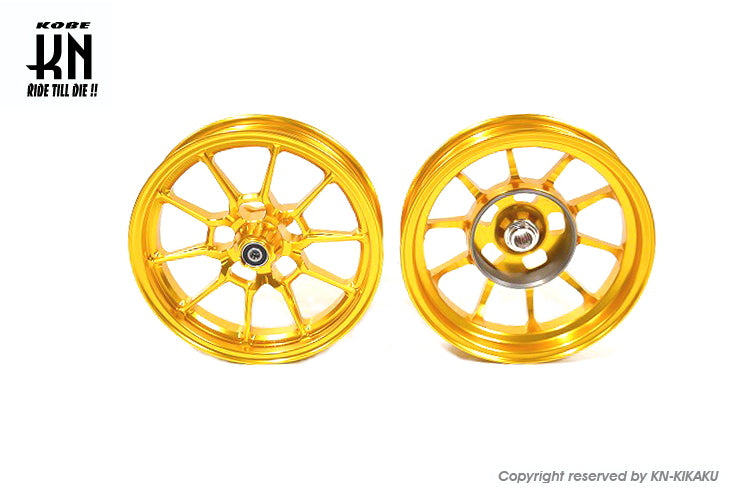 鍛造アルミホイール前後セット【アドレスV125/S(L0-)】ゴールド