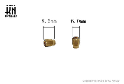 メインジェットセット 6点セット【ケイヒン全ネジ小】60/62/65/68/70/72