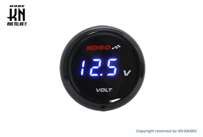 KOSO i-Gearメーター【電圧計】ブルー表示