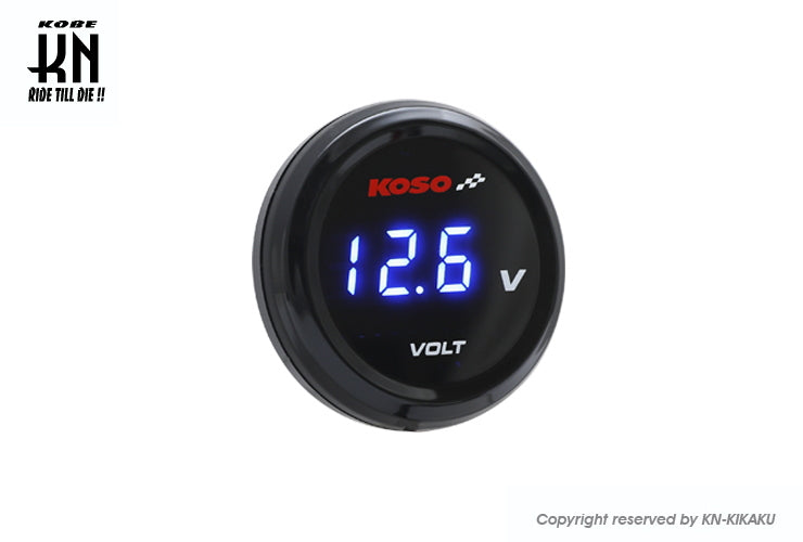 KOSO i-Gearメーター【電圧計】ブルー表示 – kn926-net