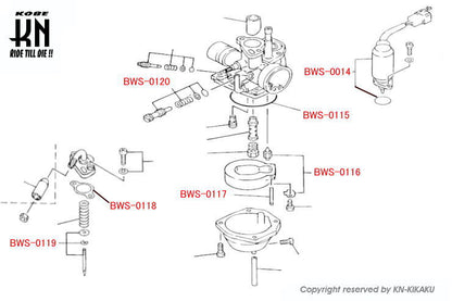 台湾YAMAHA純正部品 【キャブレタースロットルスクリューセット】 台湾BWS100
