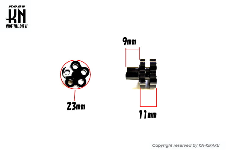 ブレーキクランプタイプ2 【ネジ部分のみ】パープル【6mm】