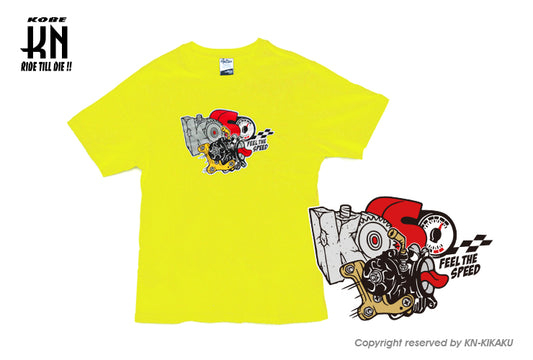 KOSO CRAZY THROTTLE BODY BOY Tシャツ【サイズM】イエロー