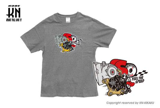KOSO CRAZY THROTTLE BODY BOY Tシャツ【サイズS】グレー