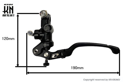 RCB 鍛造ラジアルポンプマスターシリンダー【S1-FL】14mm【左】ブラック