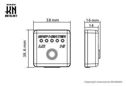 KOSO/KN  マルチグリップヒーター用 5段階スイッチ