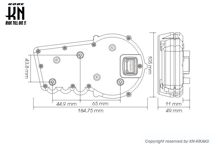 KOSO RX2プラス LCDマルチメーター バックライト8色【0-15000rpm】