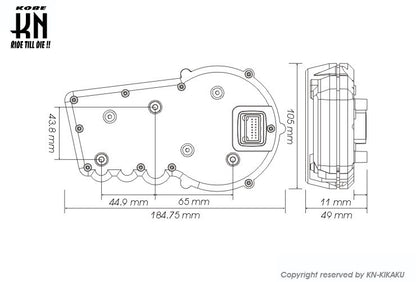 KOSO RX2プラス LCDマルチメーター バックライト8色【0-15000rpm】