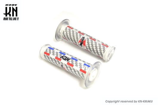 NCYマスコットグリップ【120mm】バーエンド穴あり【貫通】